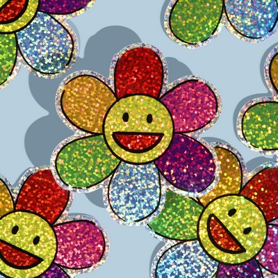 3"x3" Custom Glitter Stickers